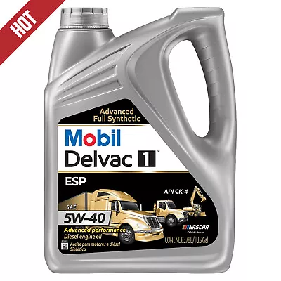 Mobil Delvac 1 ESP Heavy Duty Full Synthetic Diesel Engine Oil 5W-40 1 Gal. USA • $19.86