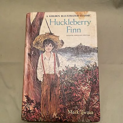 Huckleberry Finn : Modern Abridged Edition By Mark Twain (1965 Hardcover Book) • $8