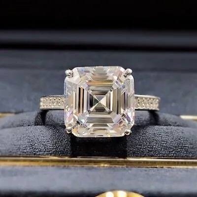 3 Ct Asscher Lab Created Diamond Women's Anniversary Ring 14K White Gold Plated • $83.99