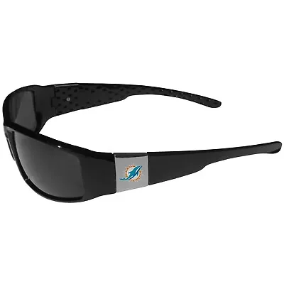 Miami Dolphins Chrome Wrap Sunglasses (NFL Football) • $20.34