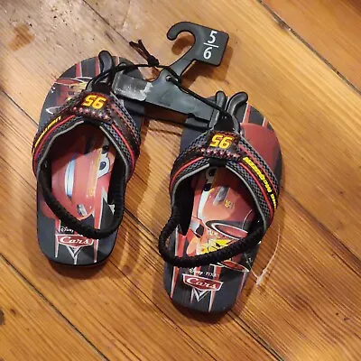 Disney Pixar Cars Toddler Boys 5/6 Flip Flops  Sandals Lightning McQuee • $8.99