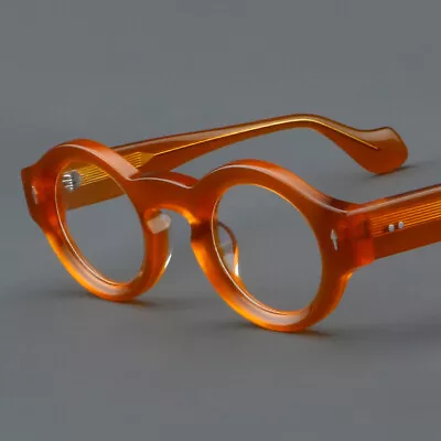 Vintage Round Acetate Eyeglass Frames Full Rim Women Men Retro Glasses Unisex • $23.39