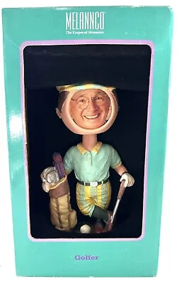 Vintage Melannco Meet The Bobbingheads Golfer Bobble Head Picture Frame • $8.98