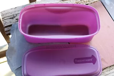 Tupperware Microwave Pasta Maker Steamer Strainer W/instruction Booklet Purple • $3