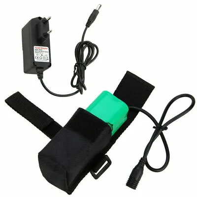 Rechargeable 16000 MAH 8.4V Battery Pack Pouch Set For LED Bike Bicycle Light • £19.19