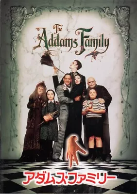 THE ADDAMS FAMILY Japanese Souvenir Program 1992 Anjelica Huston Raul Julia • $2.50