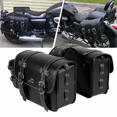 Motorcycle Saddle Bags For Honda Shadow VT VT1100 VT750 VT600 VF750 Magna 750 • $109.99