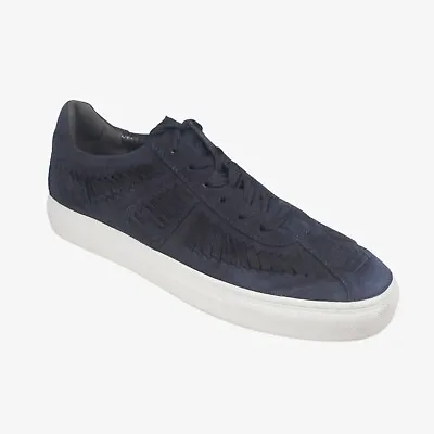 KENNEL & SCHMENGER Womens Luxury Suede Trainers Navy Cushioned Lace Up Size 7 • £16