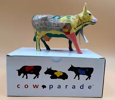 Cow Parade Map Cow Figurine In Original Box  • £29.99