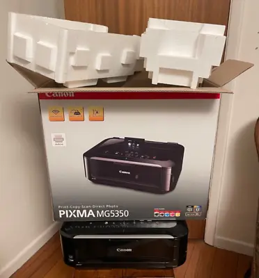 Canon PIXMA MG5350  Wireless Inkjet Printer Working SEE VIDEO SPARES / REPAIR • £25