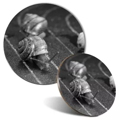 Mouse Mat & Coaster Set - BW - Racing Snails Race Ny Insect Snail  #43556 • £9.99