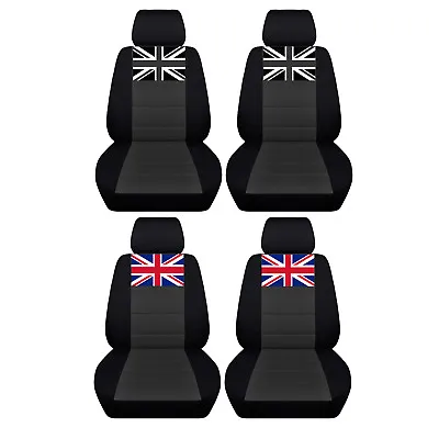 Car Seat Covers - Fits 2005 To 2018 Mini Cooper - Union Jack Mini Seat Covers  • $89.99