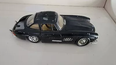 Burago Die Cast Black Mercedes Benz 300 SL 1/24 Missing Trunk Lid Parts / Repair • $15