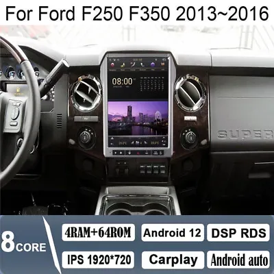 12.1  Android Navigation Car Gps Stereo Tesla Style For Ford F250 F350 2013~2016 • $853.94
