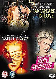 Shakespeare In Love / Marie Antoinette / Vanity Fair (triple DVD 2007) • £2.95