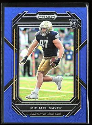 Michael Mayer 2023 Panini Prizm Draft Picks  Blue RC /199 #155 Notre Dame • $3.75