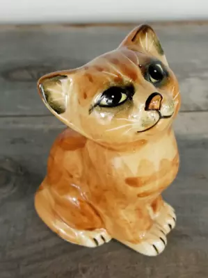 Vintage 1978 Mann Kitty Cat Statue Made In Japan Porcelain 4.5' • $10.75