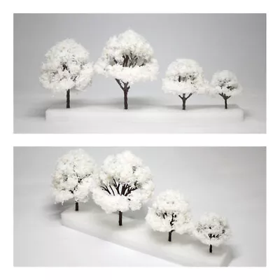 Miniatures Seasonal Trees HO/OO Scale Winter Garden Plants Railway Scene Model  • $5.49