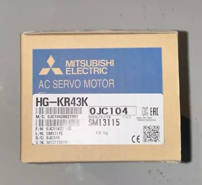 Mitsubishi HG-KR43K AC Brushless Rotary Servo Motor 400w 22-Bit Absolute Encoder • $250