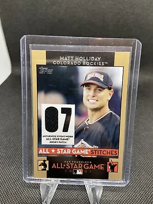 2007 Topps Matt Holliday All Star Game Stitches Jersey Card #AS-MH Rockies • $4.99