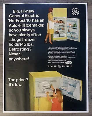 1966 General Electric Refrigerator Original Vintage Magazine Print Ad • $9.99