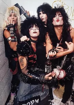 Motley Crue  PREMIUM LAMINATED POSTER FILM PRINT QUALITY • $17.56