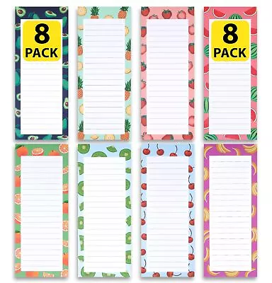 8Pack Magnetic Grocery List Notepads Shopping Lists Pads For Refrigerator Fridge • $10.99