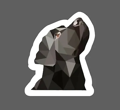 Black Lab Sticker Dog Geometric Waterproof - Buy Any 4 For $1.75 Each Storewide! • $2.95