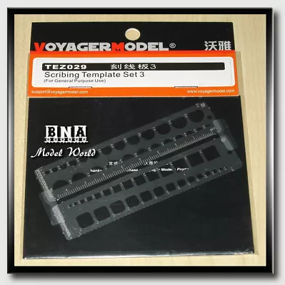 $3.97 • Buy Voyager Models Scribing Template Set 3 (Modelling Tool For Aircraft Kits)