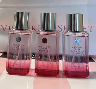 X3 New Victoria's Secret BOMBSHELL Fragrance Body Mist Travel Size 2.5 Oz Each • $29.99