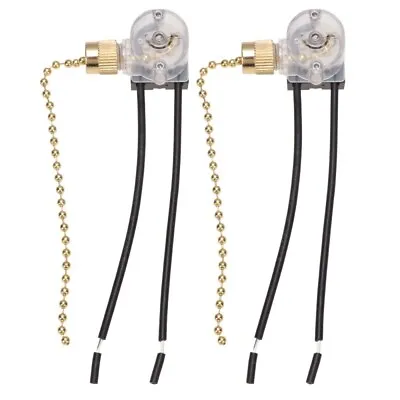 2PCS Ceiling Fan Switches Fan Pull-chain Operator Lamp Switch Replacement Part  • $9.14