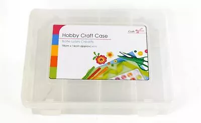 Multi Purpose Hobby Craft Storage Carry Case Container Box Art Tool Box  • £4.49