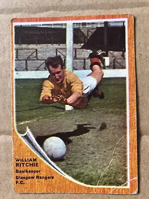 A & Bc Scottish Footballers Quiz Card William Ritchie Glasgow Rangers No 80 • £5.99