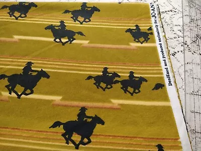 Snuggle Cotton Flannel Fabric BTHY Ranch Horse Cowboy Southwest Aztec Earth Tone • £4.14