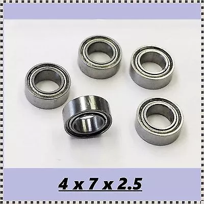 10x Small Miniature Bearing  4x7x2.5 Micro Bearing Free USA Ship • $12.99