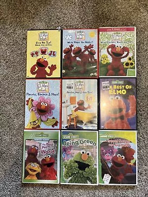 Sesame Street DVD Lot 9 Elmo  Elmo’s World Excellent Condition • $19.99