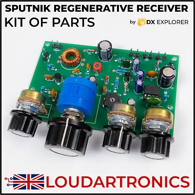 SPUTNIK Regenerative Receiver ( 40m Band ) SSB CW AM FM - KIT OF PARTS • £29.95