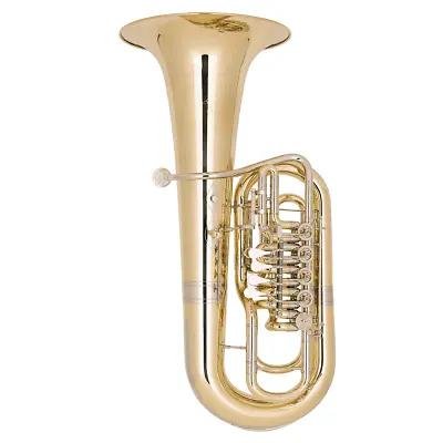 Miraphone F481B-5V (5 Valves In The Right Hand) Elektra F Tuba In Yellow Brass • $10300