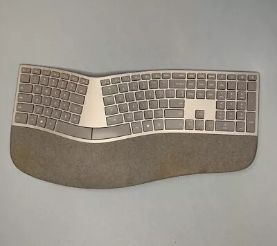 Microsoft Surface Ergonomic Full-size Wireless Keyboard Silver Bluetooth • $50