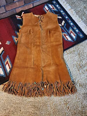 Leather Dress - Pioneer Colonial Old West • $39