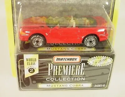 Matchbox Premiere Collection Red Mustang Cobra Mb71-h3 • $3.11