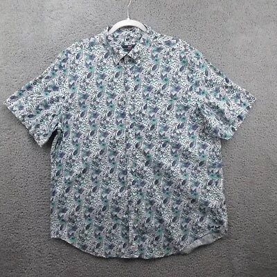 Vineyard Vines Classic Fit Murray Button Down Short Sleeve Shirt Mens XL Floral • $19.99