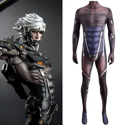 Metal Gear Raiden Snake Costume Cosplay White Devil Bodysuit Handmade • $64.89