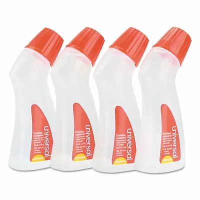 Universal Envelope Moistener With Adhesive 2.2 Oz Bottle Clear 4/Pack • $7.99