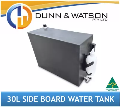 $210 • Buy 30L Side Board Poly Water Tank (Camper Trailer Caravan 4X4 4WD Ute Tray Canopy)