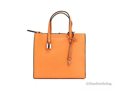 Marc Jacobs Mini Grind Melon Pebbled Leather Crossbody Tote Handbag Purse • $179