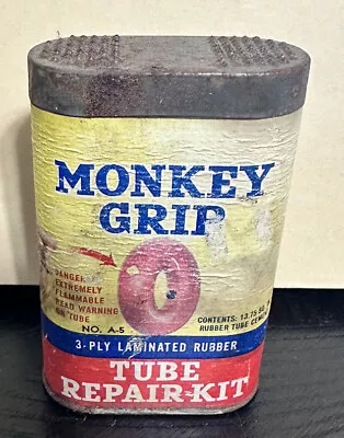 Vintage Monkey Grip Tube Repair Kit Container • $12