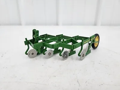 Vintage Original 1/16 Carter John Deere Toy 4 Bottom 3pt Plow Farm Tractor Eska • $149.99