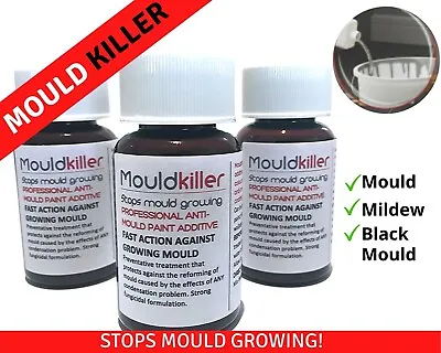 £25.99 • Buy Anti Mould & Anti Fungal Paint X STRENGTH Additive Black Mould/Fungus 90ML LARGE