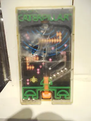 Vtg CATCH A CATERPILLAR Handheld Mini Pinball CENTIPEDE Knock Off Game By TOMY • $9.99